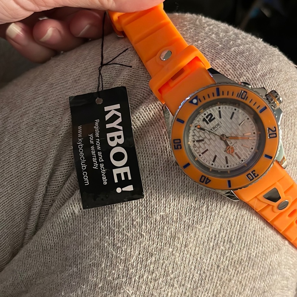 KYBOE! 48mm Tangelo Orange Chronograph with Silicone Strap